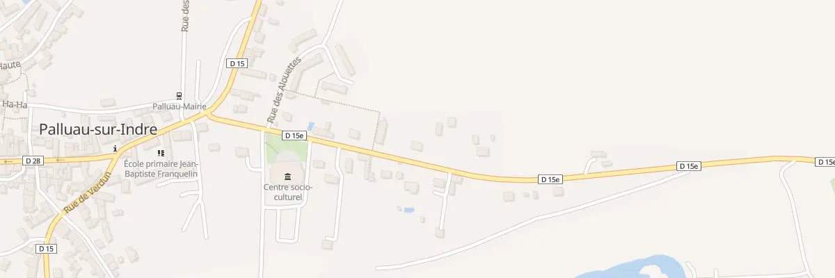 Plan du 15 Rue des Prunus à Palluau-sur-Indre