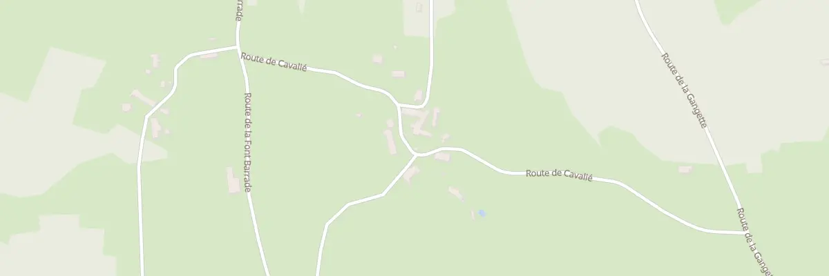 Plan du 261 Rte de Cavalié à Thédirac