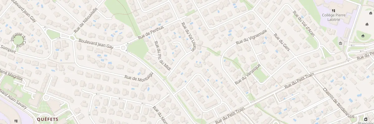 Plan du 10 Rue du Val Louron à Tournefeuille