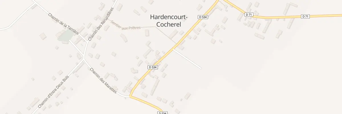 Plan du 1 Imp Duguesclin à Hardencourt-Cocherel