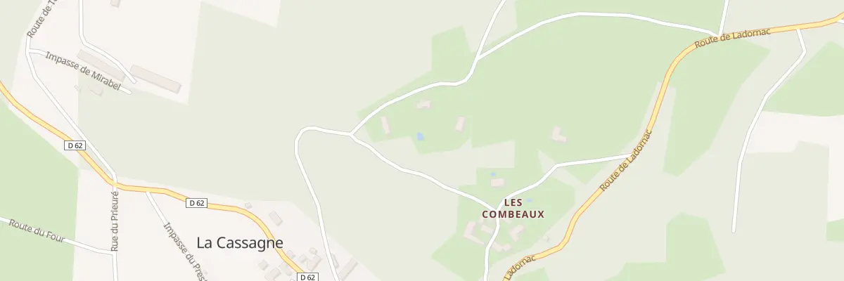 Plan du 745 Le Bourg Est à La Cassagne