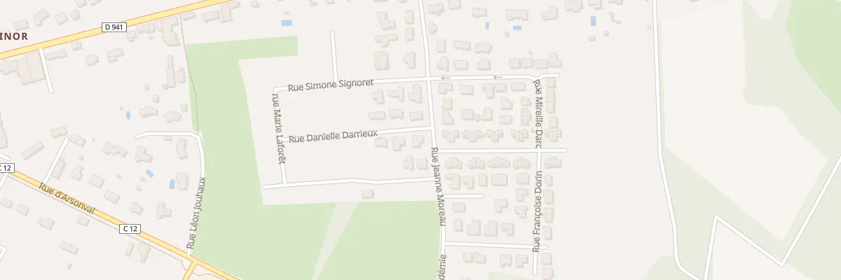Plan du 1 Rue Danielle Darrieux à Panazol