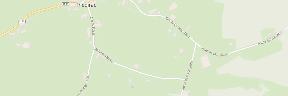 Plan du 161 Rte des Bories à Thédirac