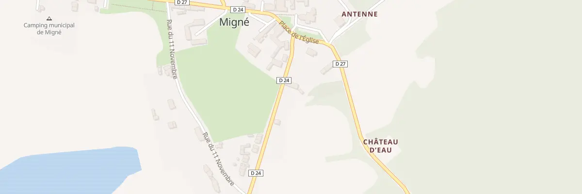 Plan du 3 Rue de la Croix Perchat à Migné