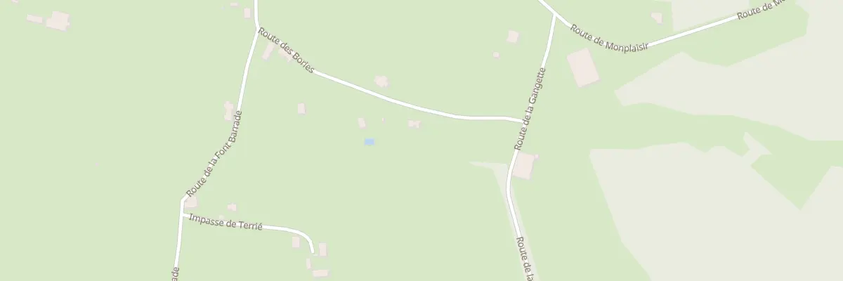 Plan du 192 Rte des Bories à Thédirac