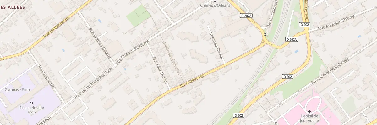 Plan du 21 Rue Albert 1er à Blois