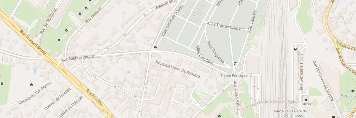 Plan du 14 Rue Frederic Chopin à Blois