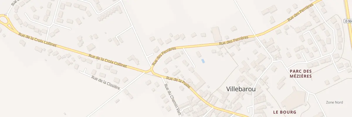 Plan du 6 Rue des Perrières à Villebarou