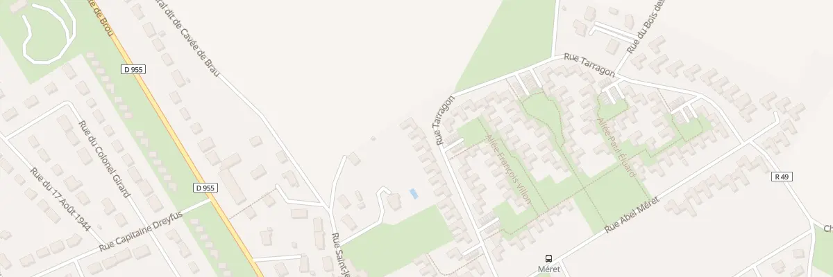 Plan du 24 Rue de Tarragon à Châteaudun