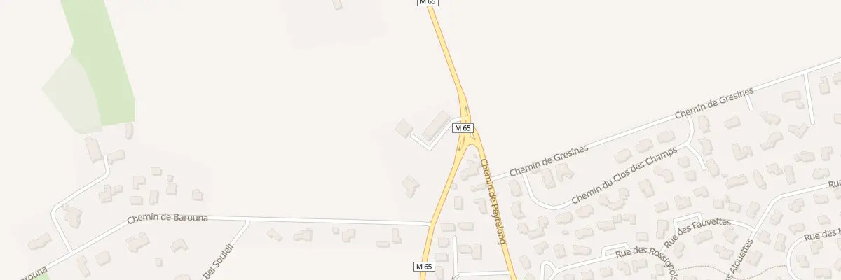 Plan du 1357 Rte de Merville à Aussonne