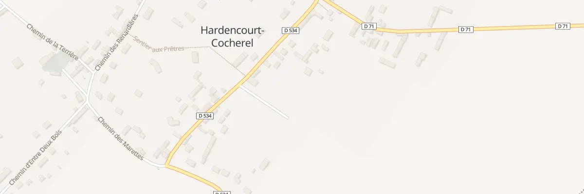 Plan du 14 Rte Duguesclin à Hardencourt-Cocherel