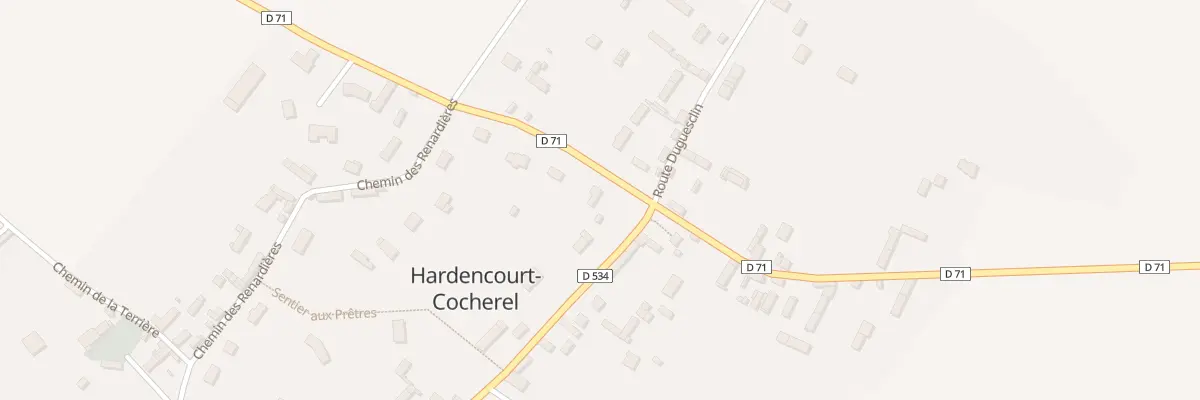 Plan du 21 Rte Duguesclin à Hardencourt-Cocherel