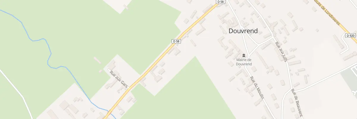 Plan du 344 Rte de la Chaussee à Douvrend
