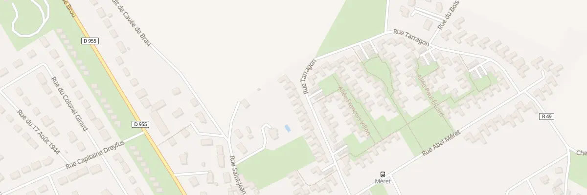 Plan du 22 Rue de Tarragon à Châteaudun