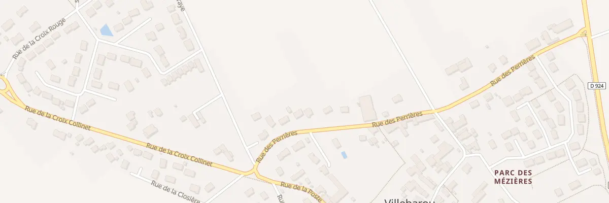 Plan du 11 Rue des Perrières à Villebarou