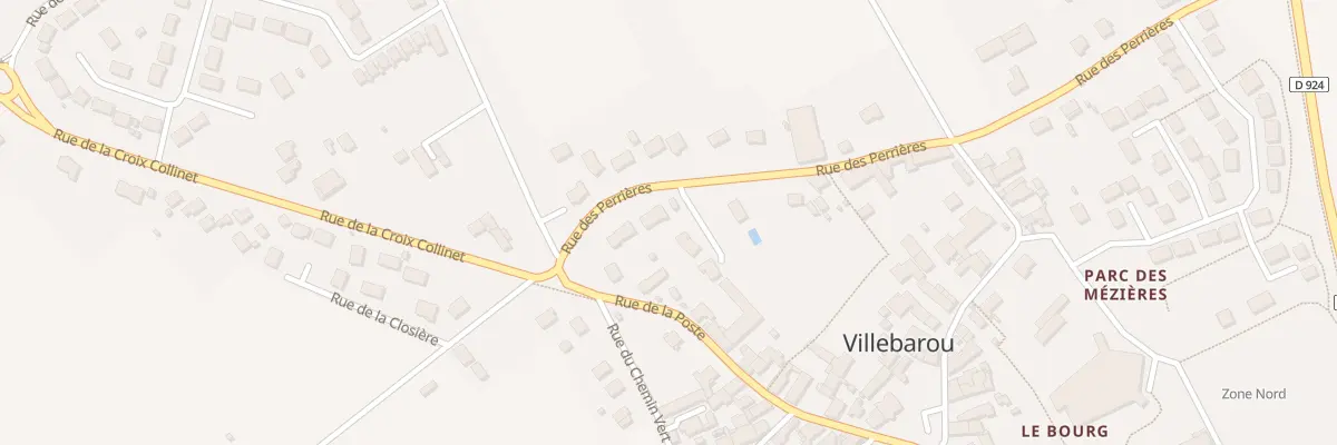 Plan du 6B Rue des Perrières à Villebarou
