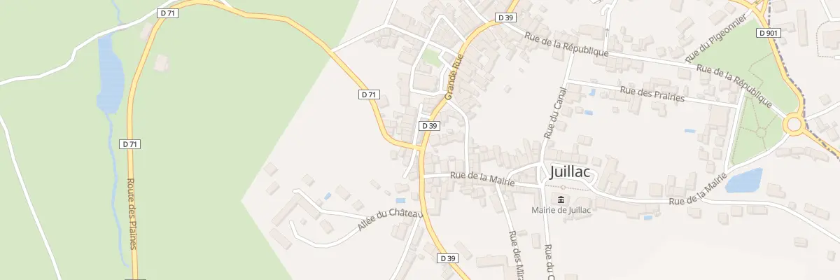 Plan du 42 Grande Rue à Juillac