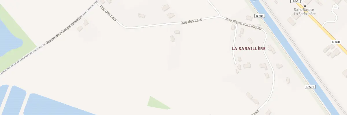 Plan du 1 Rue des Lacs à Saint-Rustice
