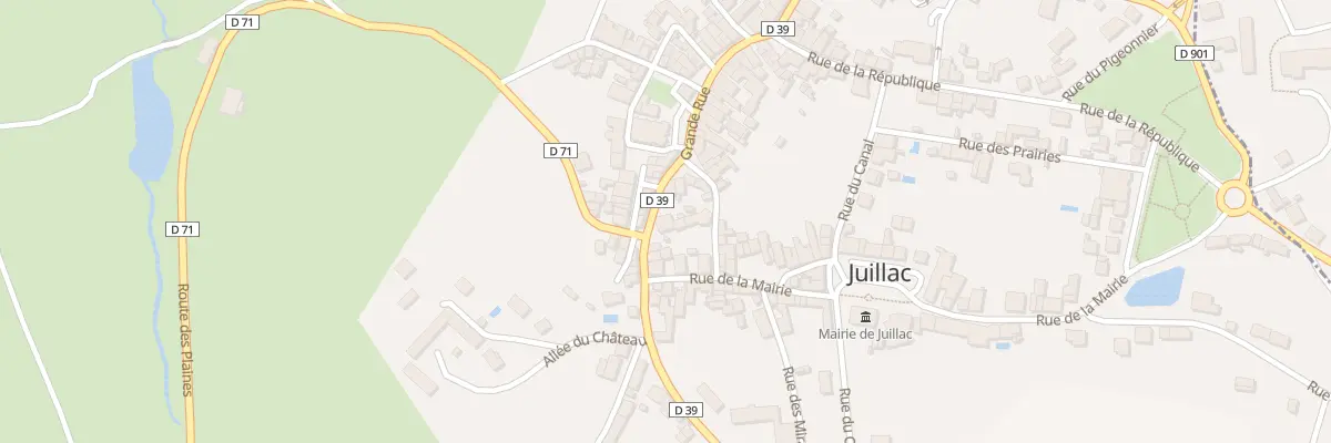 Plan du 39 Grande Rue à Juillac