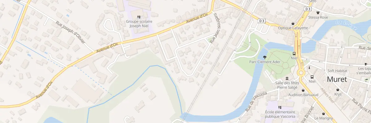 Plan du 8 Rue Jean Nougaro à Muret