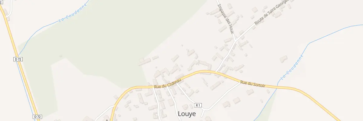 Plan du 13 Rue du Château à Louye