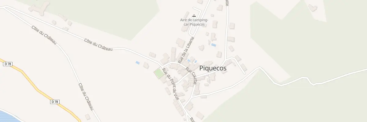 Plan du 16 Rue de la Liberte à Piquecos