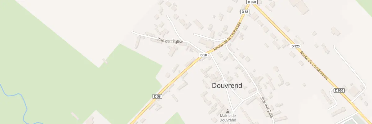 Plan du 1 Rue de l’Eglise à Douvrend