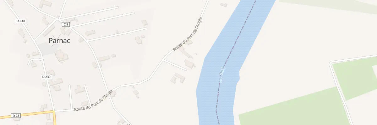 Plan du 398 Rte du Port de l’Angle à Parnac
