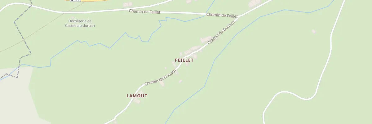 Plan du 246 Hameau de Feillet à Castelnau-Durban