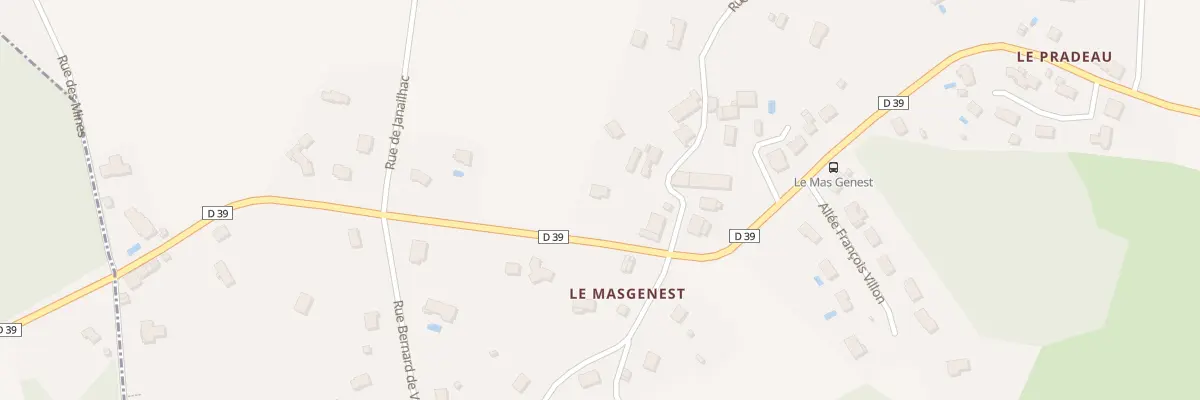 Plan du 55 Rue du Moulin de la Cane à Rilhac-Rancon