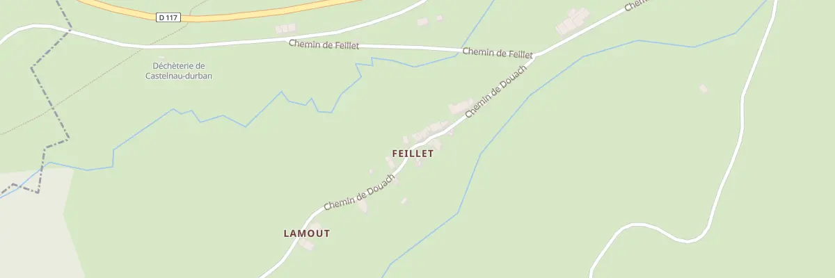 Plan du 244 Hameau de Feillet à Castelnau-Durban