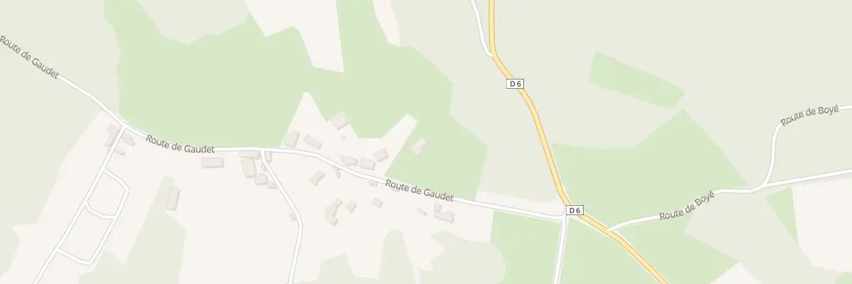 Plan du 216 Rte de Gaudet à Thédirac