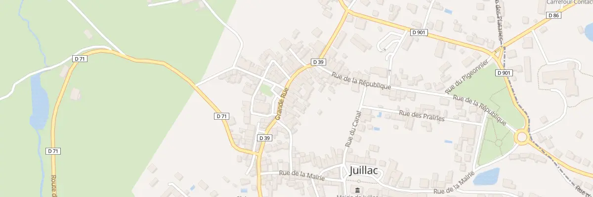 Plan du 27 Grande Rue à Juillac