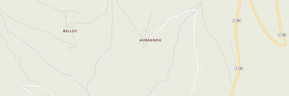 Plan du 374 Auragnou à Biert