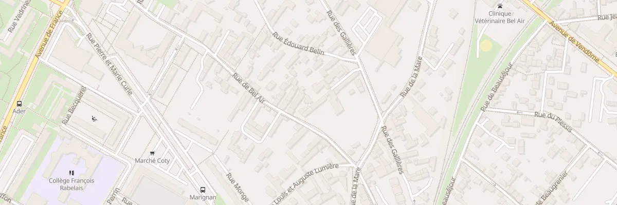 Plan du 11A Rue de Bel-Air à Blois