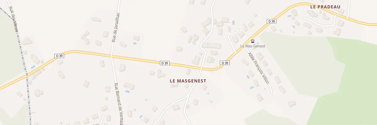 Plan du 5578D Le Masgenest à Rilhac-Rancon
