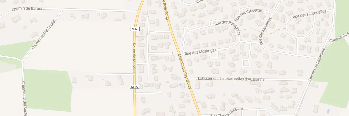 Plan du 1 Rue Marie Curie à Aussonne
