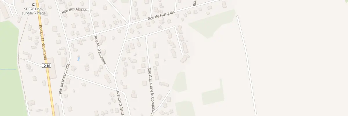 Plan du 18 Av de Rouen à Criel-sur-Mer