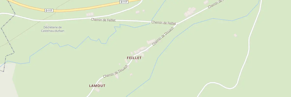 Plan du 240 Hameau de Feillet à Castelnau-Durban