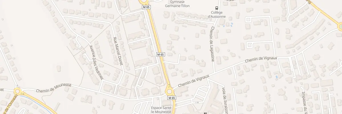 Plan du 322 Rte de Merville à Aussonne