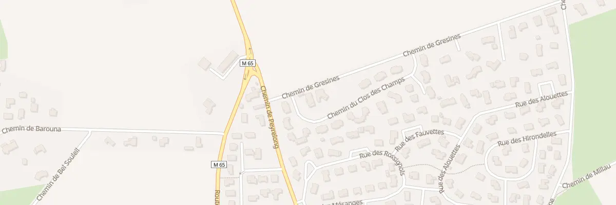 Plan du 16 Che du Clos des Champs à Aussonne