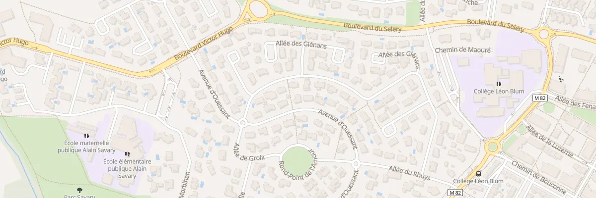 Plan du 27 Av d’Ouessant à Colomiers