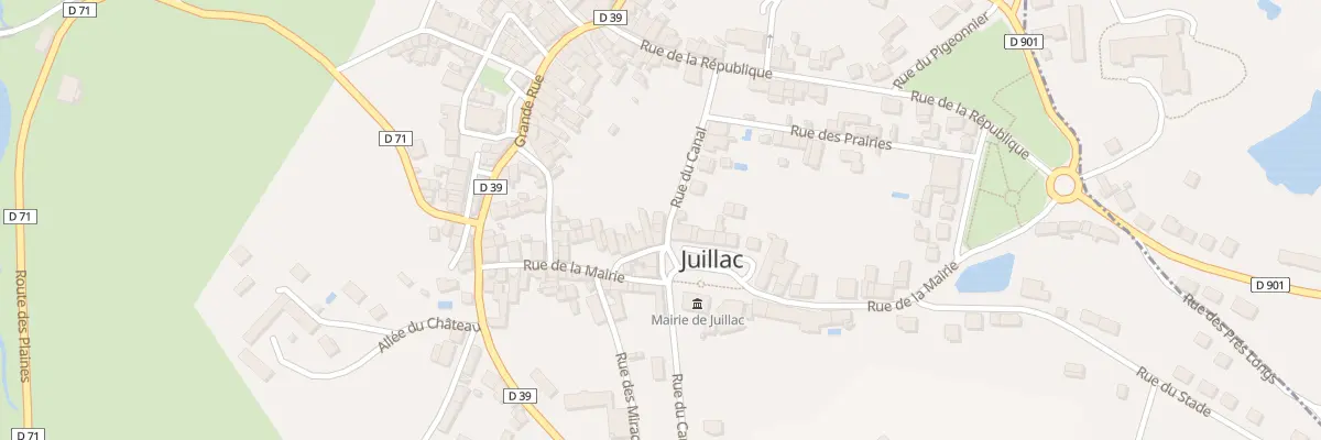 Plan du 6 Rue Du Canal à Juillac