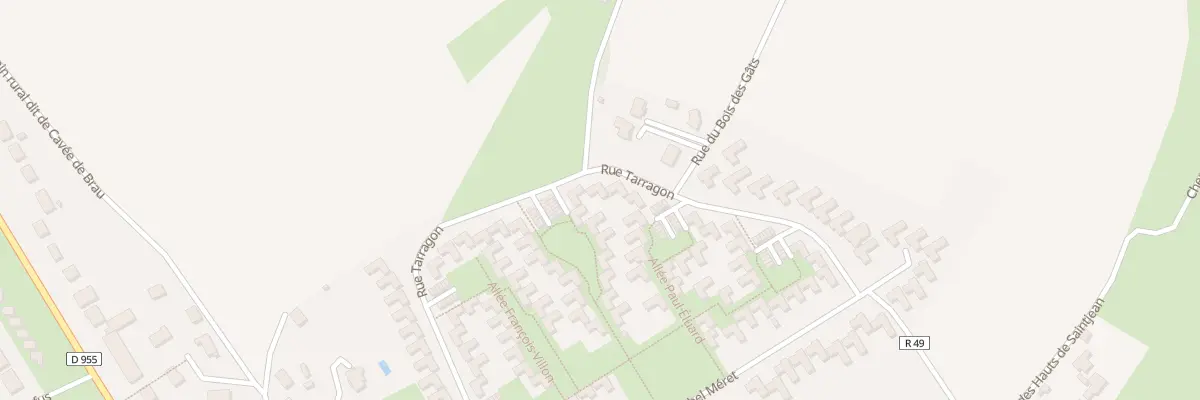 Plan du 35 Rue de Tarragon à Châteaudun