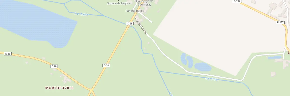 Plan du 2 Rue du Lavoir à Saumeray