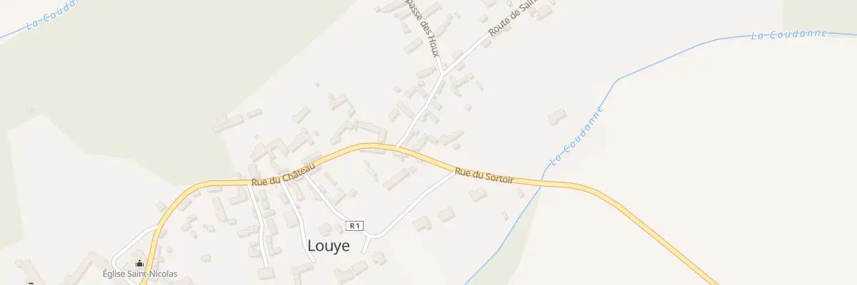 Plan du 1 Rue du Sortoir à Louye
