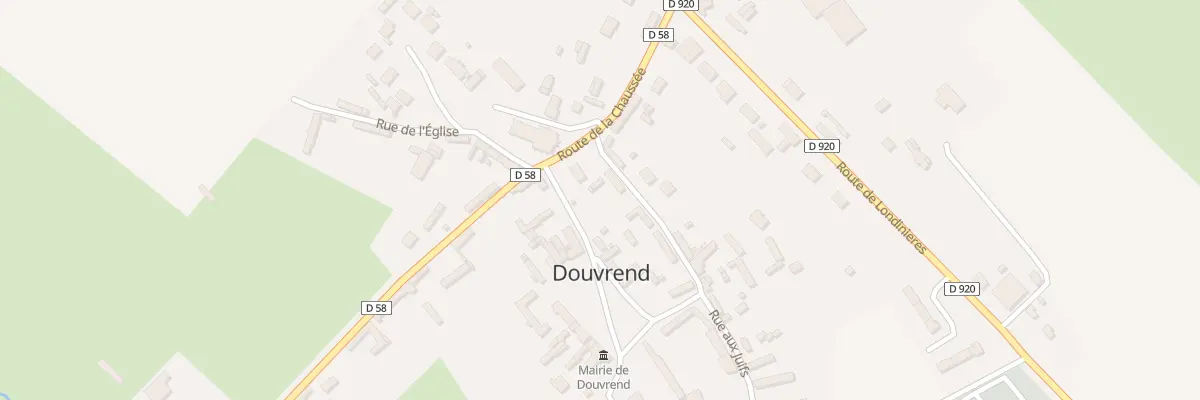 Plan du 2 Rue aux Juifs à Douvrend