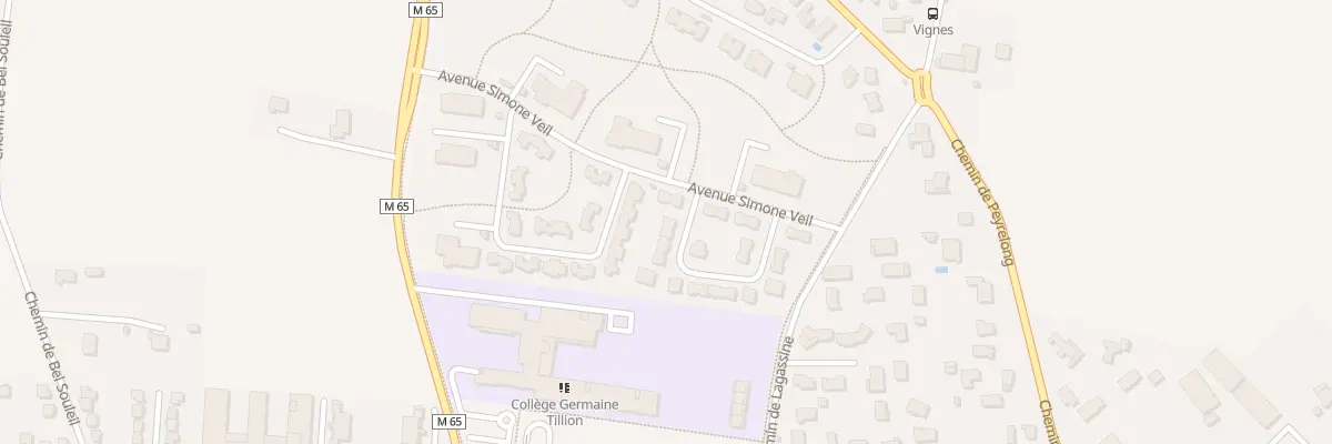 Plan du 4 Rue Simone De Beauvoir à Aussonne