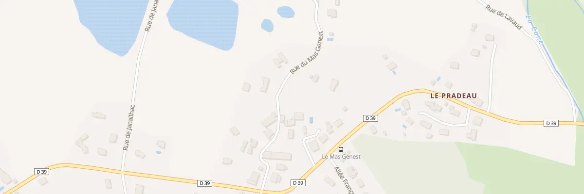 Plan du 5105 Rue du Mas Genest à Rilhac-Rancon