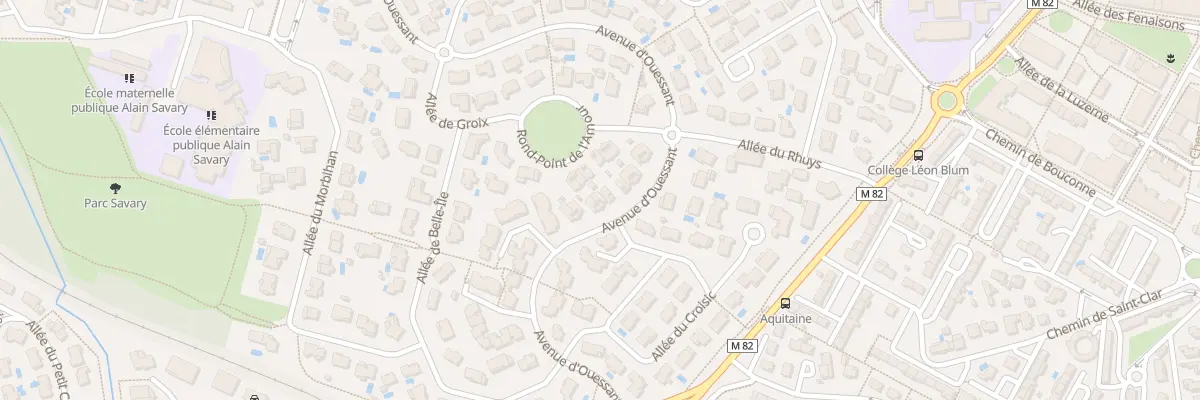 Plan du 46 Av d’Ouessant à Colomiers